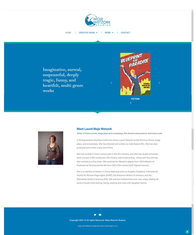 Website Design for a Writer